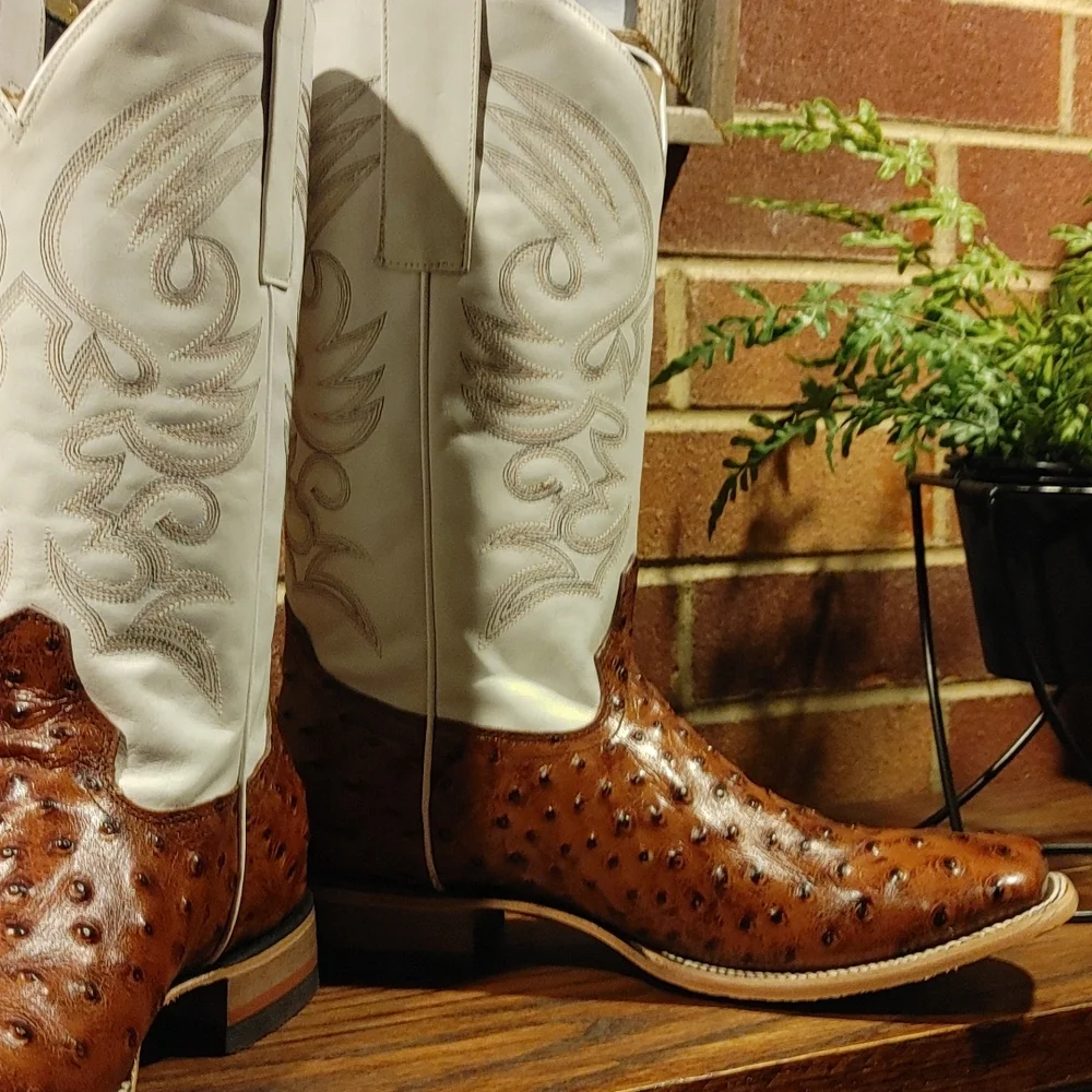 Ostrich Boots 11.5 NIB - Picture 4 of 8